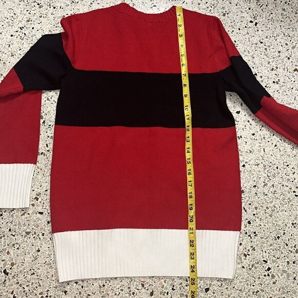 Talbots red blue white SKI sweater small p s apre - Picture 7 of 8